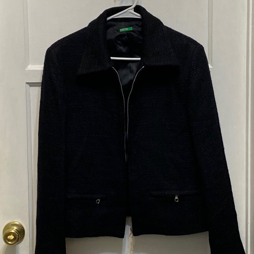 Vintage United Colors of Benetton Black Jacket